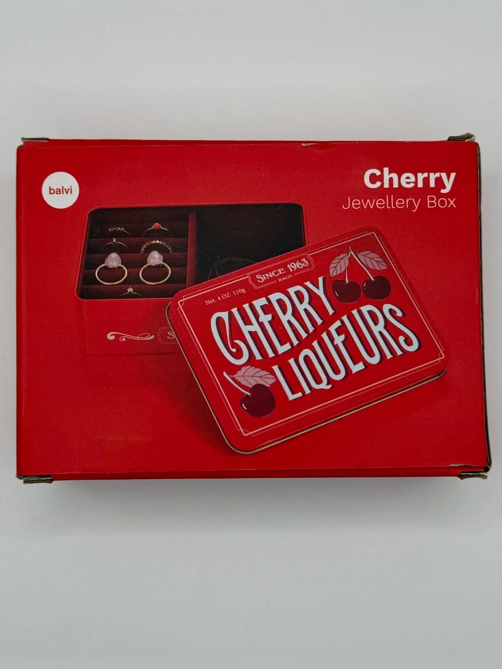 Anthropologie Balvi Cherry Liquers Jewelry Box Trinket Holder NIB